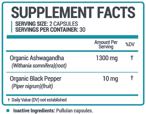 Oweli Ashwagandha Ingredients