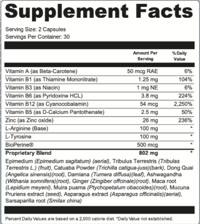 Quietum Plus Supplement Fact