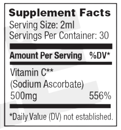 Nano C Supplement Fact