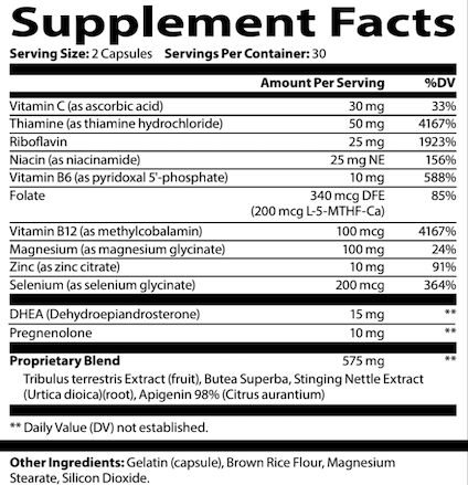 Super T Supplement Fact