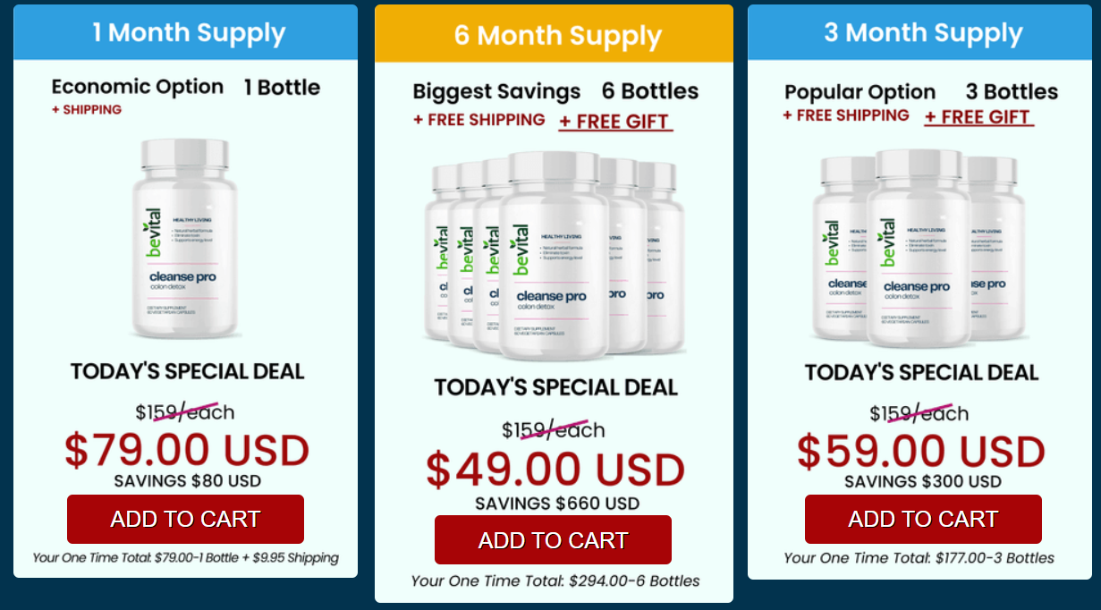 Bevital Cleanse Pro prices