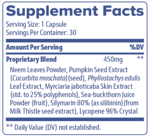 Prostalite Supplement Fact