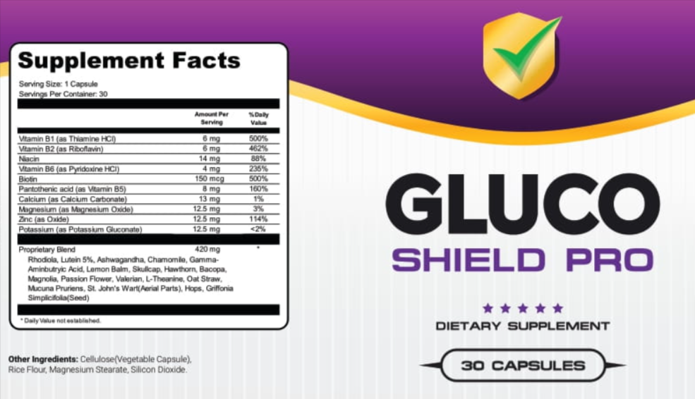 Gluco Shield Pro supplement facts